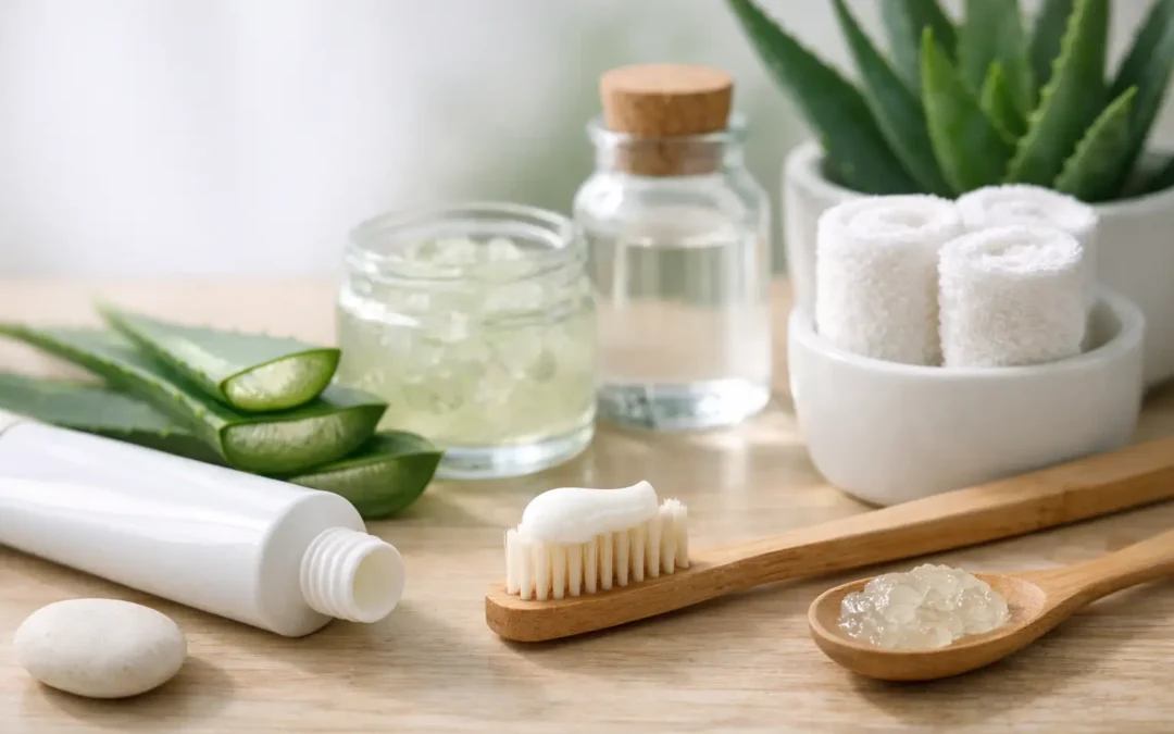 Pasta dental natural con aloe vera para tu rutina